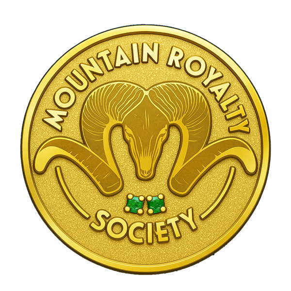 Mountain Royalty Society Emerald Pin